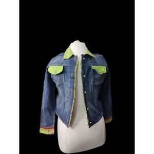Daniel K U.S.A. women's size medium blue jean jacket with embellishments